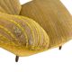 Chaise cocktail / fauteuil / canapé vintage jaune ocre