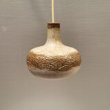 Small ceramic hanging lamp, by Danish Axel Larsen for his own company Axella,stamped inside the lamp