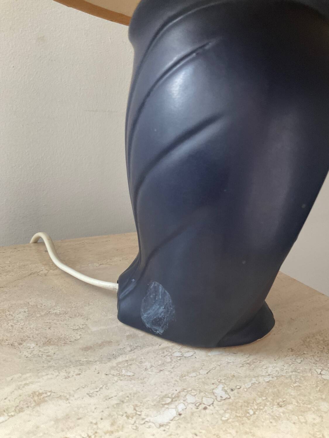 Vintage ceramic owl lamp