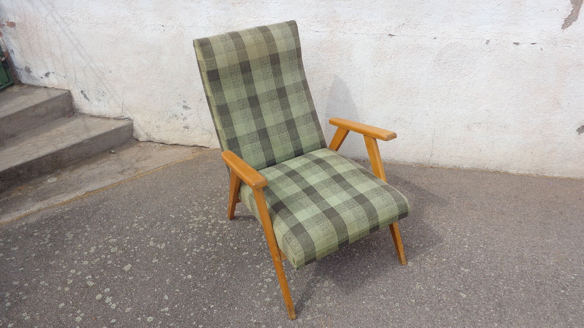 Vintage green armchair