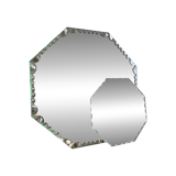 Vintage octagonal beveled mirrors