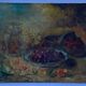 Oil on canvas still life bouquet of flowers 20th century by Louis Baril or Barit