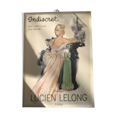 Advertising 1954 Lucien perfumes along, original plastic iron, ancient