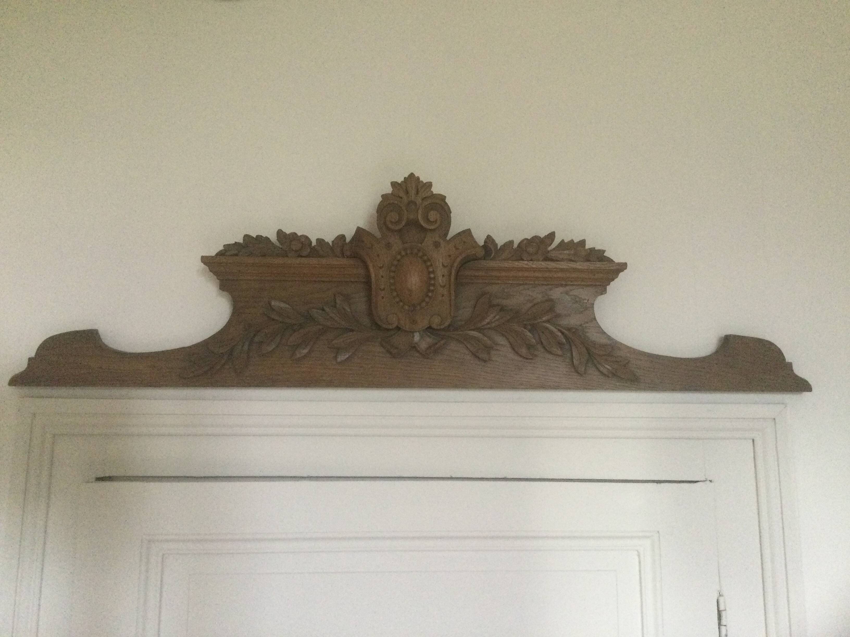 Old oak pediment