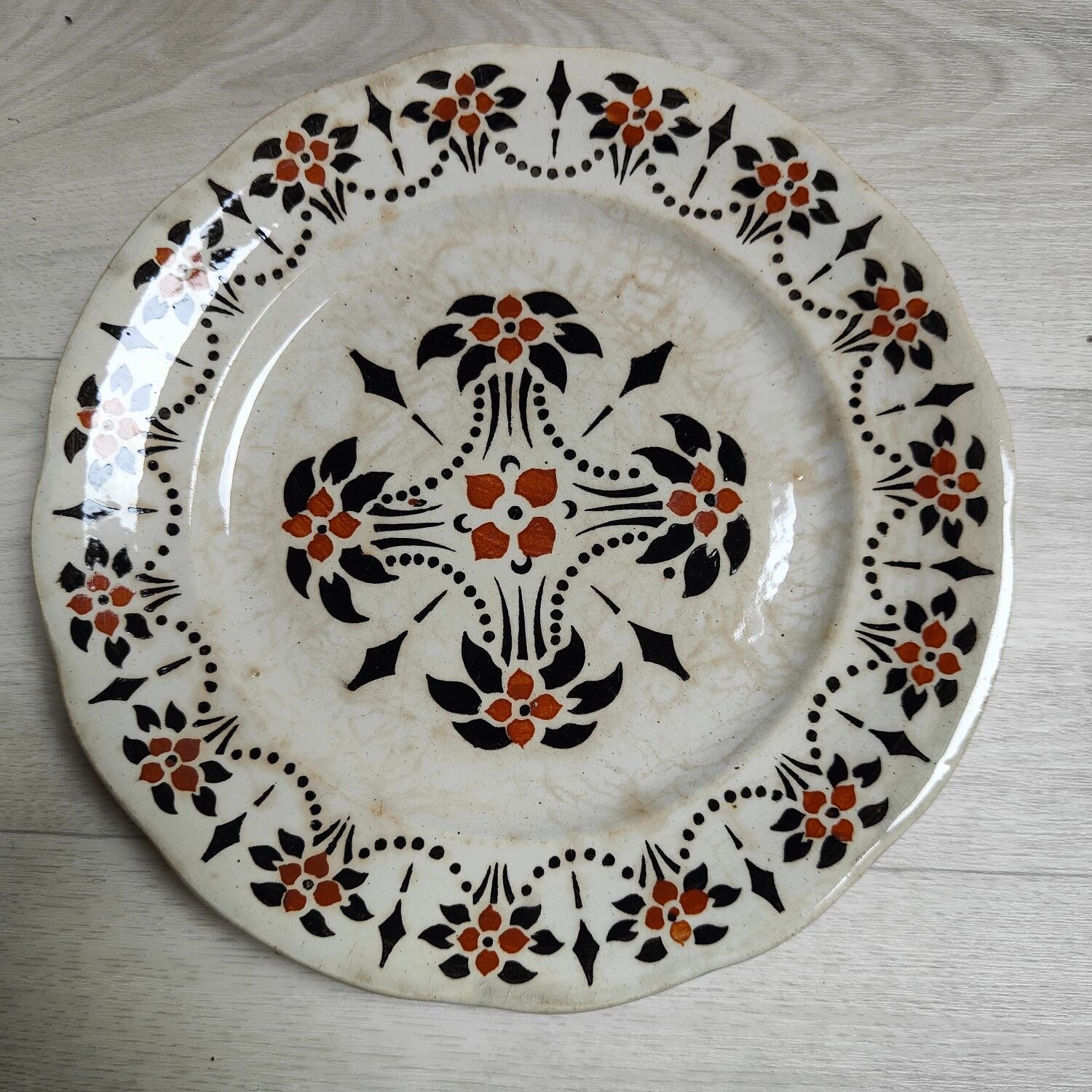 Set of 6 iron earth plates