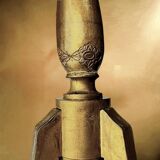 Small Florentine side table with painted top – Italy, mid-century