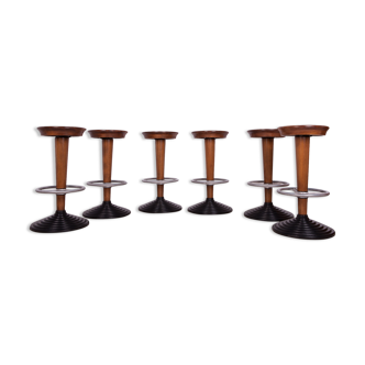 Mid-century barstools, 1950s, set of 6