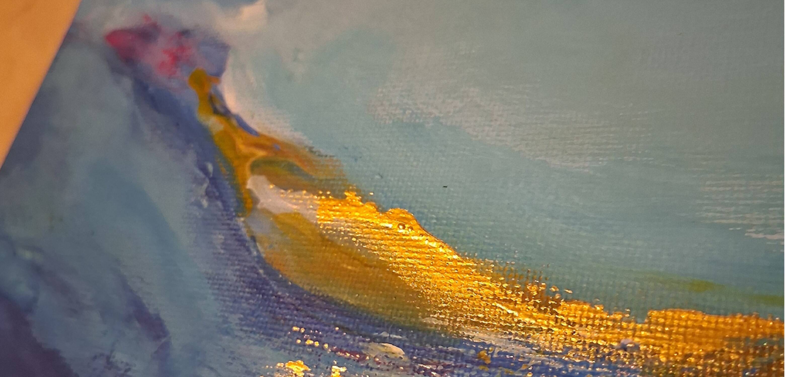 Original signed painting with certificate: marine painting