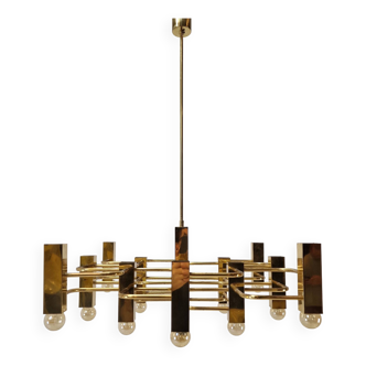 Chandelier Designed by Gaetano Sciolari, 1970's