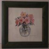 Lithograph flowers by rosalind oesterle