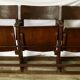 Rangée de 3 fauteuils de cinéma anciens