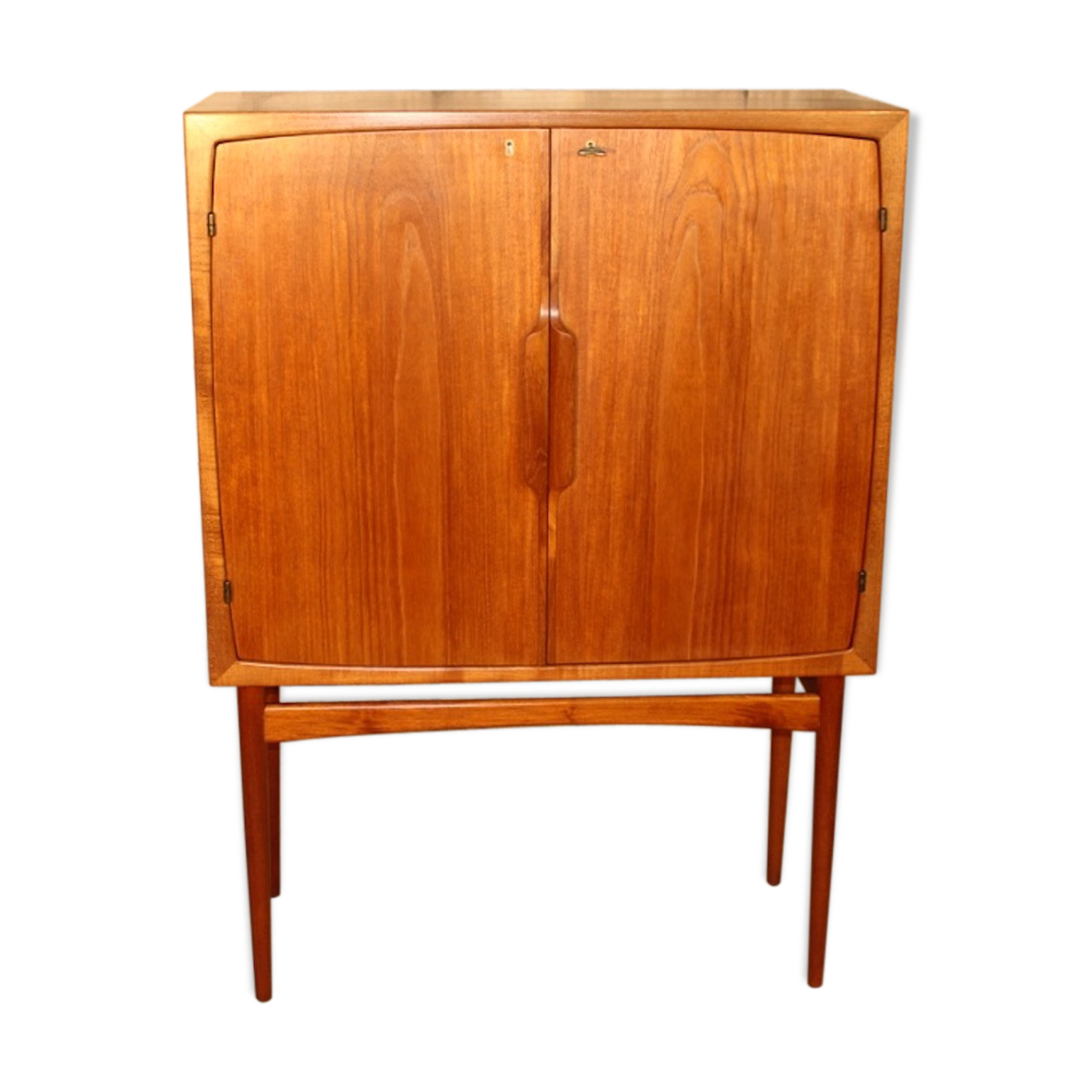Scandinavian vintage teak bar model "Bacchus" by Torbjörn Afdal for Mellemstrands Møbelfabrik, 1960s