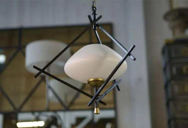 Minimalist 1960s pendant light