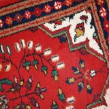 Tapis Vintage Hamadan en Laine, Années 1970, Élégance Florale du Moyen-Orie
