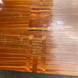Scandinavian solid wood and rosewood dining table 1960