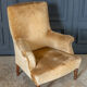 Armchair napoleon iii yellow fabric walnut tops feet late nineteenth