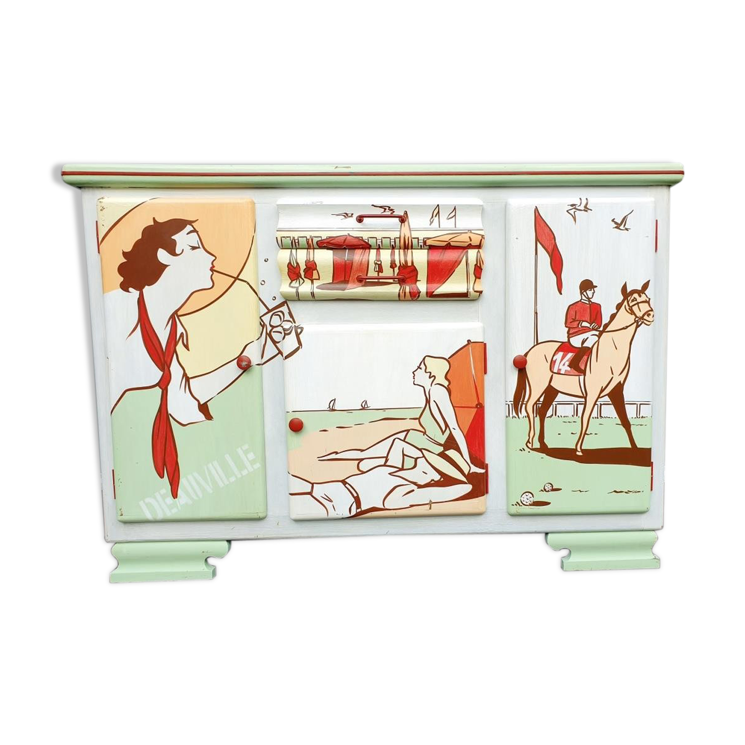Buffet Deauville 1950 pop art XIX by Laurence DELMOTTE BERREBY