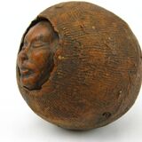 Anthropomorphic sculpture, terracotta, signed