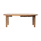 Extendable round dining table in oak, Denmark, 1970’s
