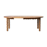 Extendable round dining table in oak, Denmark, 1970’s