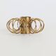 Vintage Brass Spiral Candle Holder Minimalist Midcentury Design