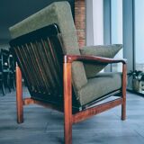 Vintage armchair green olive design by Z.Baczyk 1965