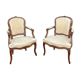 N.T Porrot Pair Of Armchairs In Natural Wood Of Louis XV xviii period Eme Century
