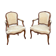 N.T Porrot Pair Of Armchairs In Natural Wood Of Louis XV xviii period Eme Century