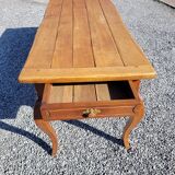 Farmhouse table in old solid oak