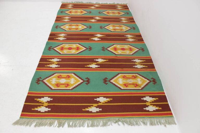 Tapis Kilim de style indien, années 1970