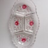 Appetizer dish with crystal compartments