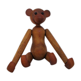 Figurine de singe en teck Danemark 1970
