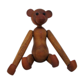 Figurine de singe en teck Danemark 1970
