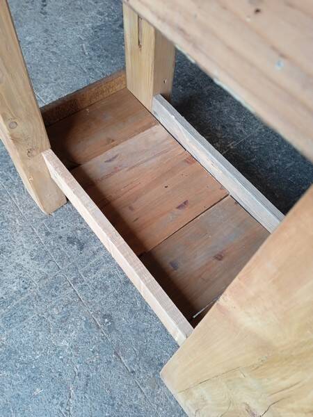 Workbench 90cm old solid wood