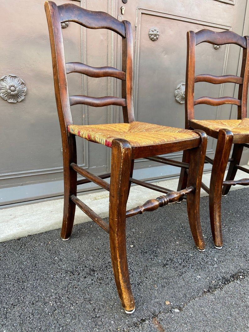 2 bistro chairs 1930 Alsace