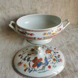 Oval soup pot in Limoges Bernardaud porcelain, Pondicherry model