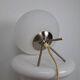 Lampe tripode avec opaline UFO space age 70s