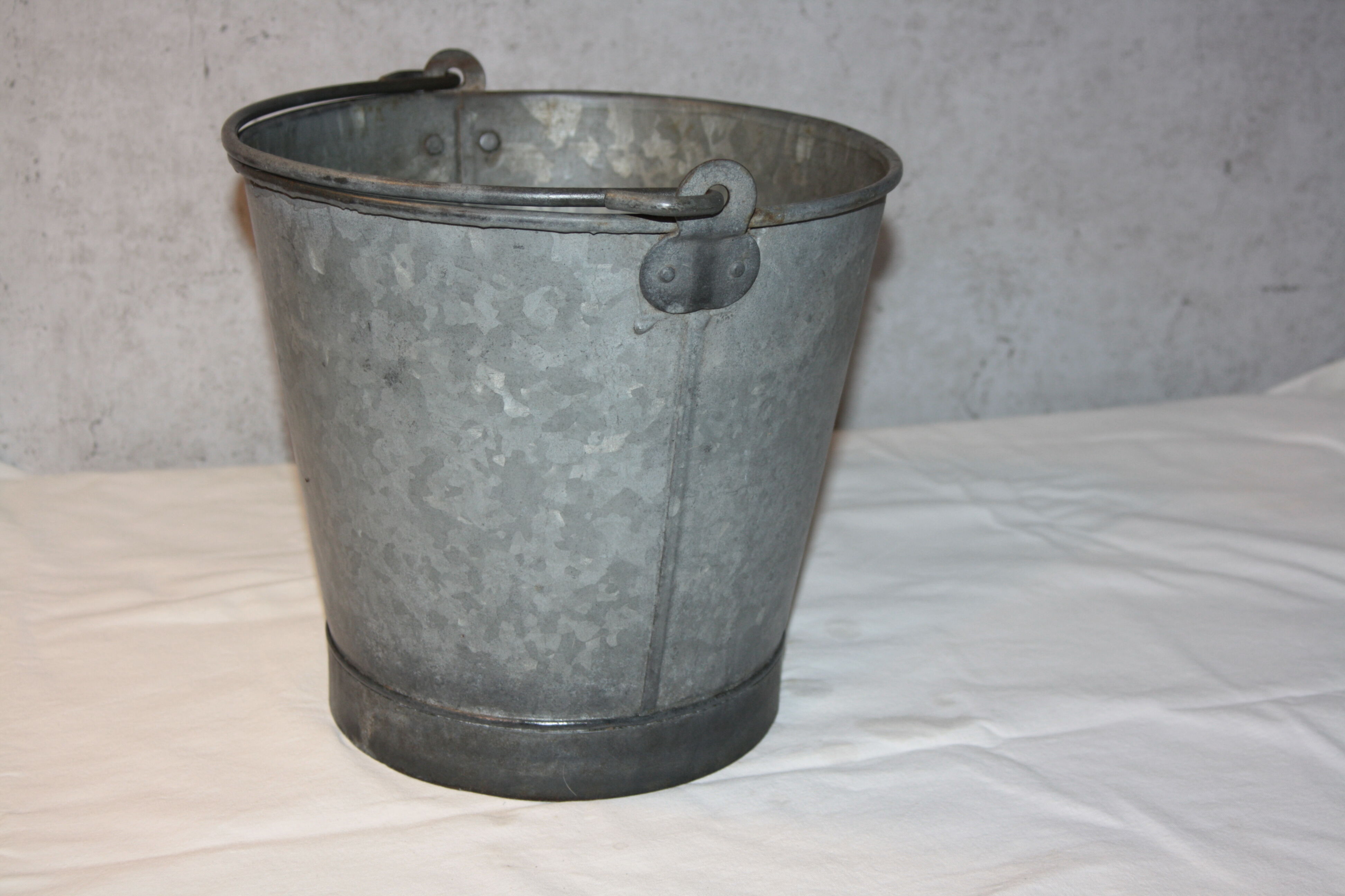 Old zinc bucket