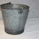 Old zinc bucket
