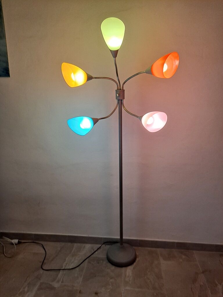 Vintage colourful itlian floor lamp