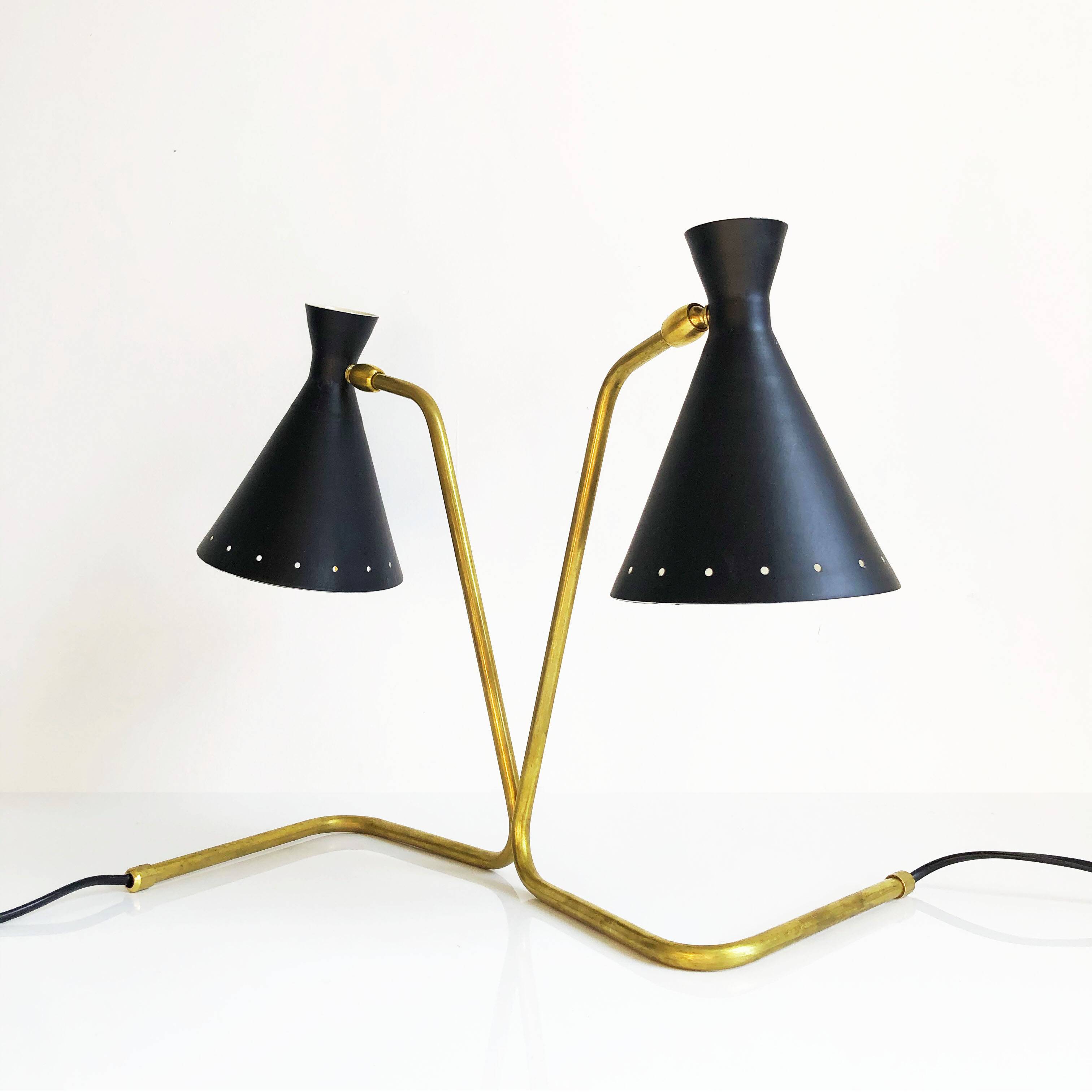 Pair of Italian “cocotte” lamps. 50s design