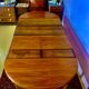Oval table with 4 extensions, Louis XVI style, 10/12 people