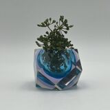 Pair of Artisanal Murano 'Sommerso' Glass Vases, 1960s