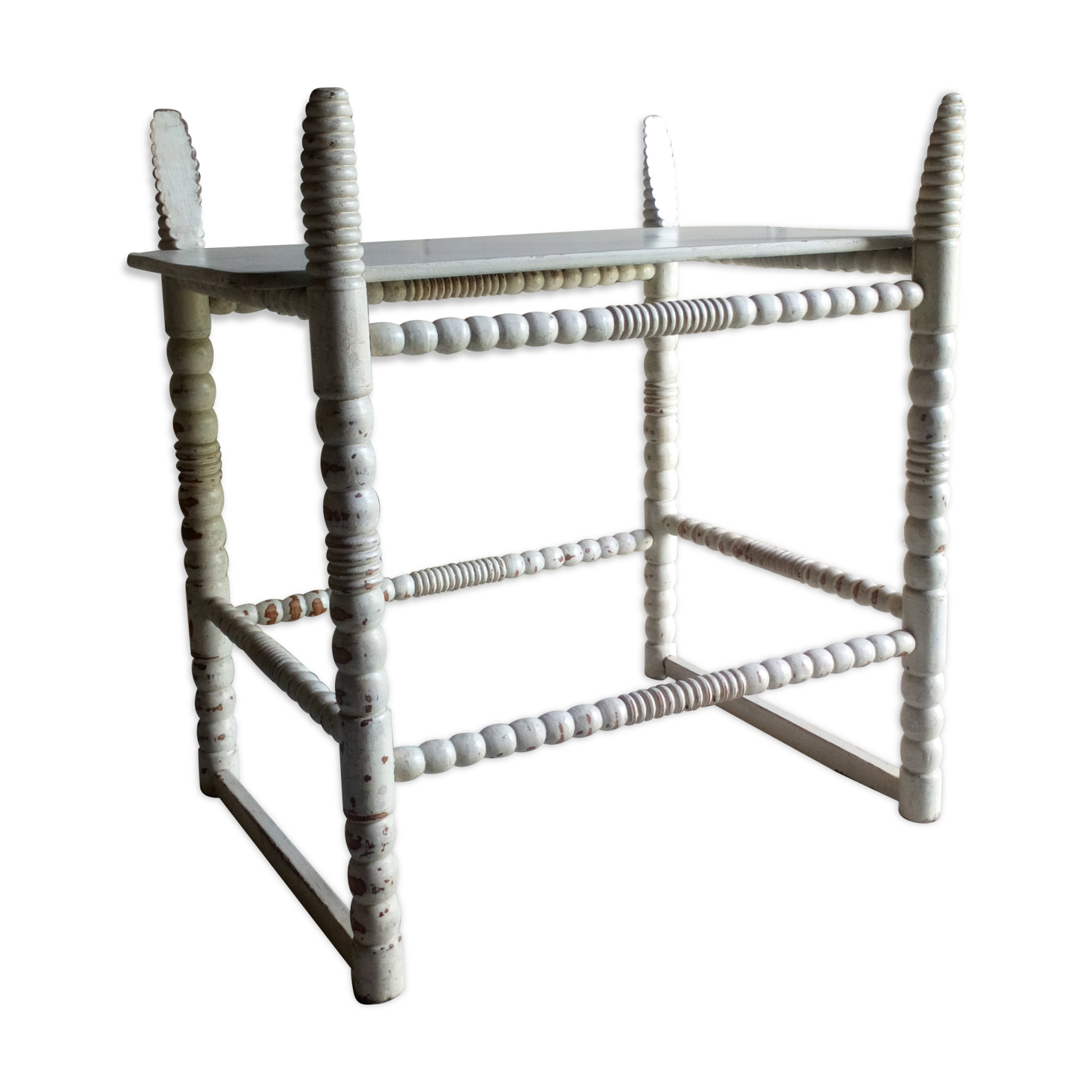 Old wooden sofa-bedside tip turned