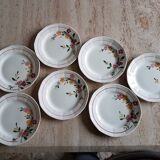 Assiettes à dessert en porcelaine de Sarreguemines