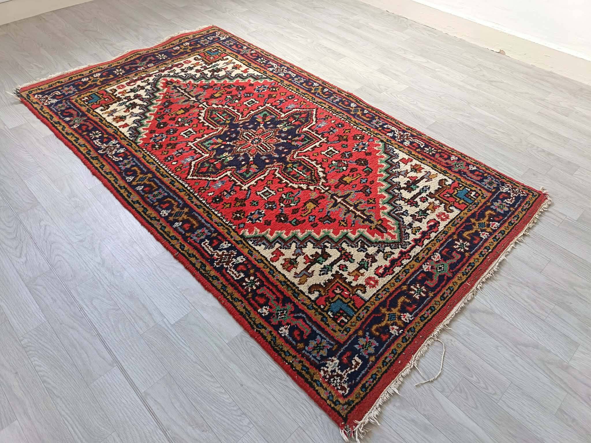 Handmade Heriz Persian carpet