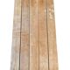 Vintage folding table in wood and black metal – slatted top