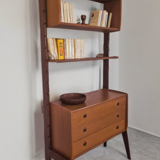 Freestanding teak storage unit, Vintage Scandinavian 1960s