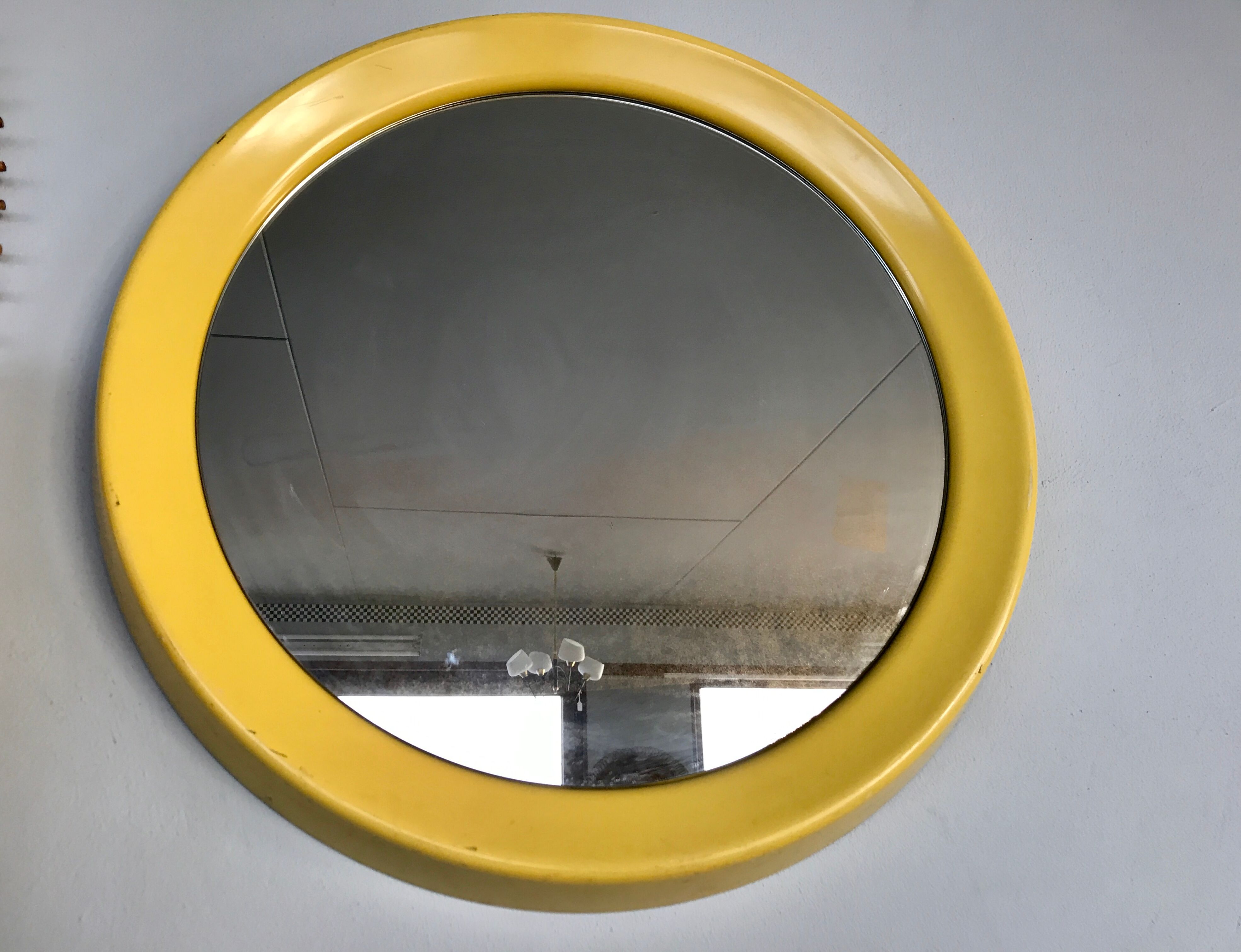 Old mirror round - 65cm