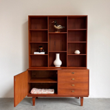 Vintage bookcase - wall cabinet teak Peter Løvig